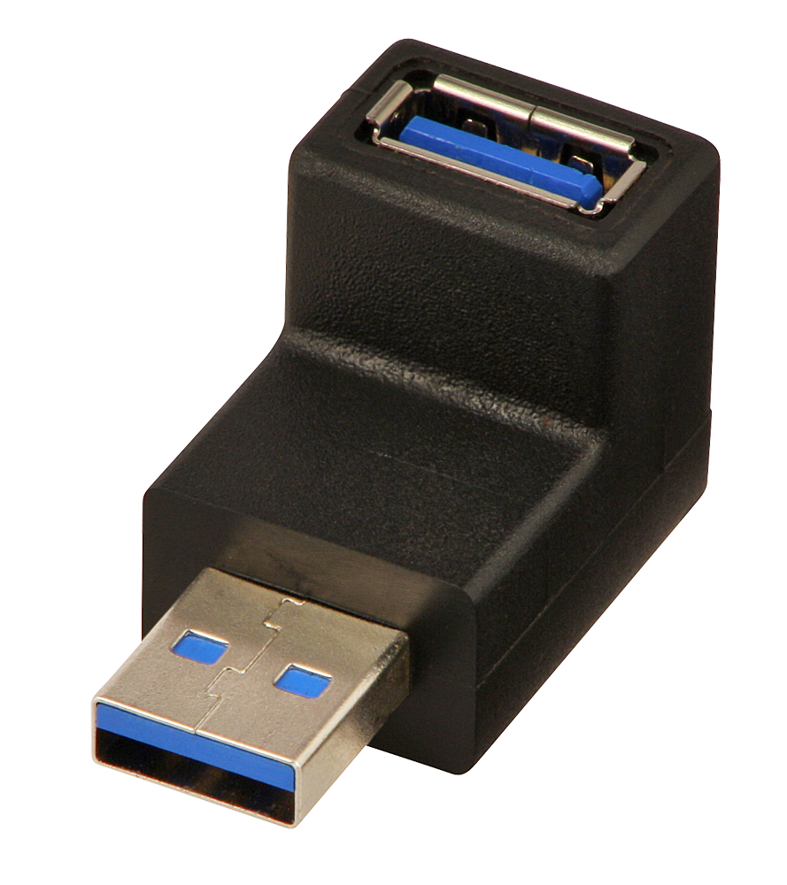 Coude USB 3.0 type A, vers le bas USB type A mâle vers USB type A femelle