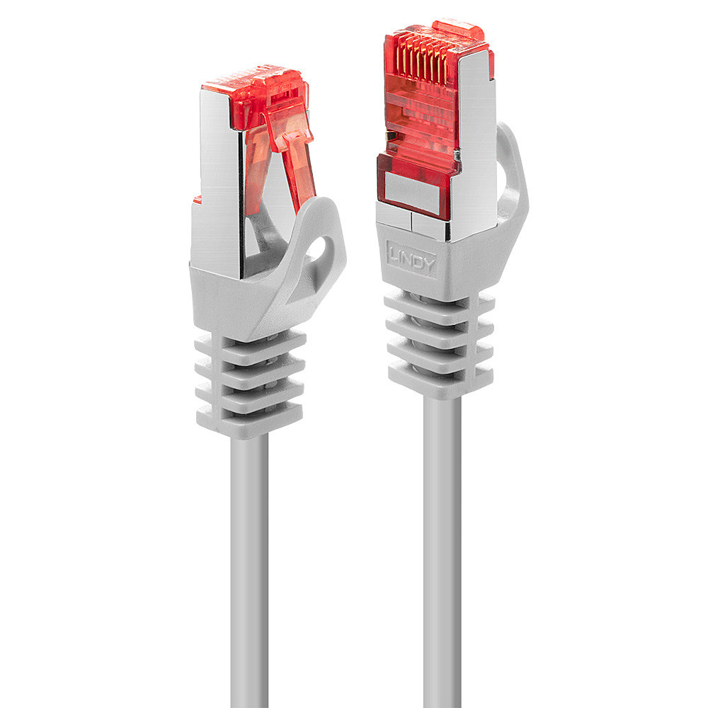 Câble réseau Gris Cat.6 S/FTP, 0.3m RJ45, M/M, 250MHz, 100% cuivre, 28AWG