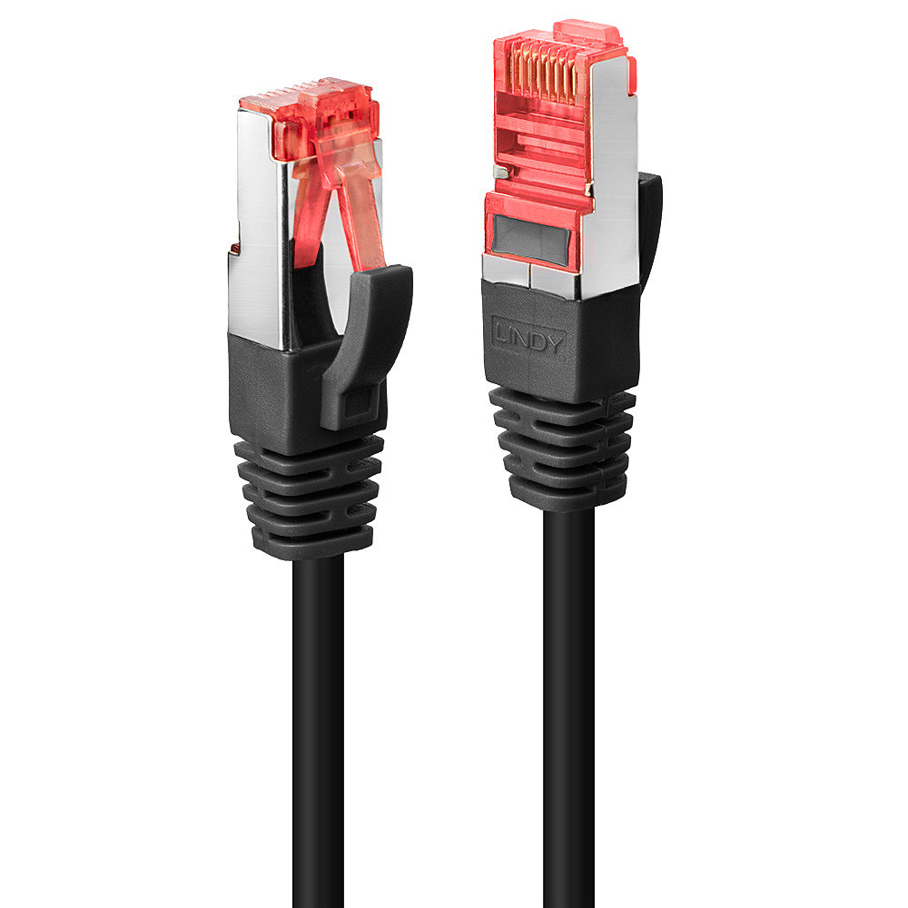 Câble réseau Noir Cat.6 S/FTP, 0.3m RJ45, M/M, 250MHz, 100% cuivre, 27AWG
