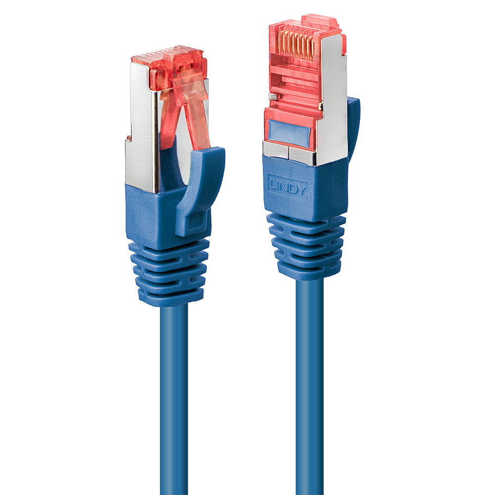 Câble réseau Bleu Cat.6 S/FTP, 0.3m RJ45, M/M, 250MHz, 100% cuivre, 27AWG