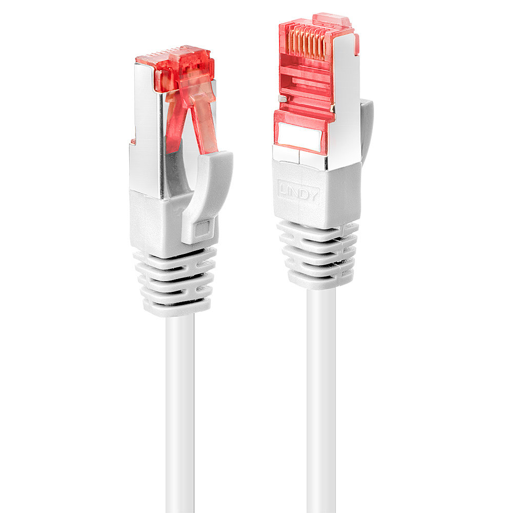 Câble réseau Blanc Cat.6 S/FTP, 0.3m RJ45, M/M, 250MHz, 100% cuivre, 27AWG