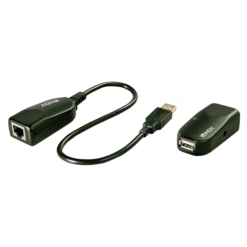 Extender USB 2.0 Cat.6, 50m Extension USB 2.0 à 50m