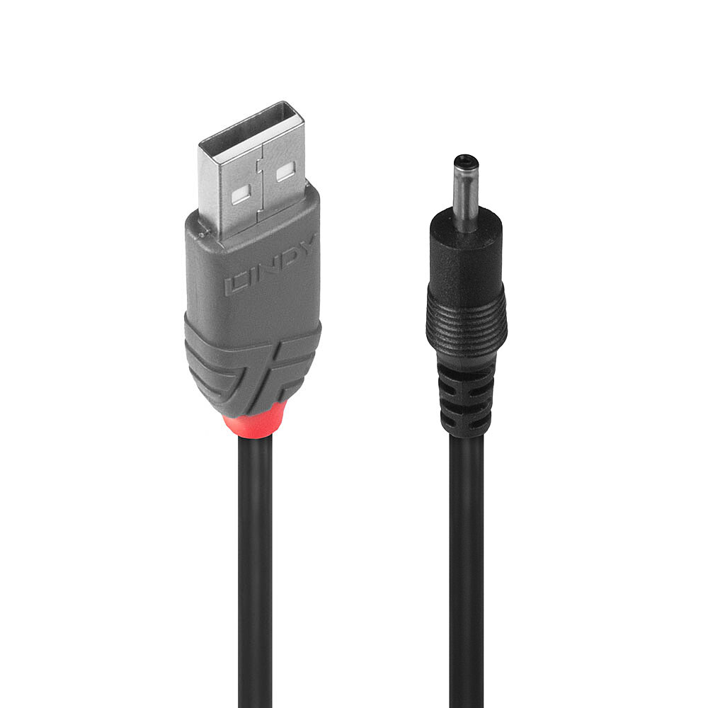 Câble USB 2.0 Type A vers DC 3.5mm/1.35mm, 1.5m