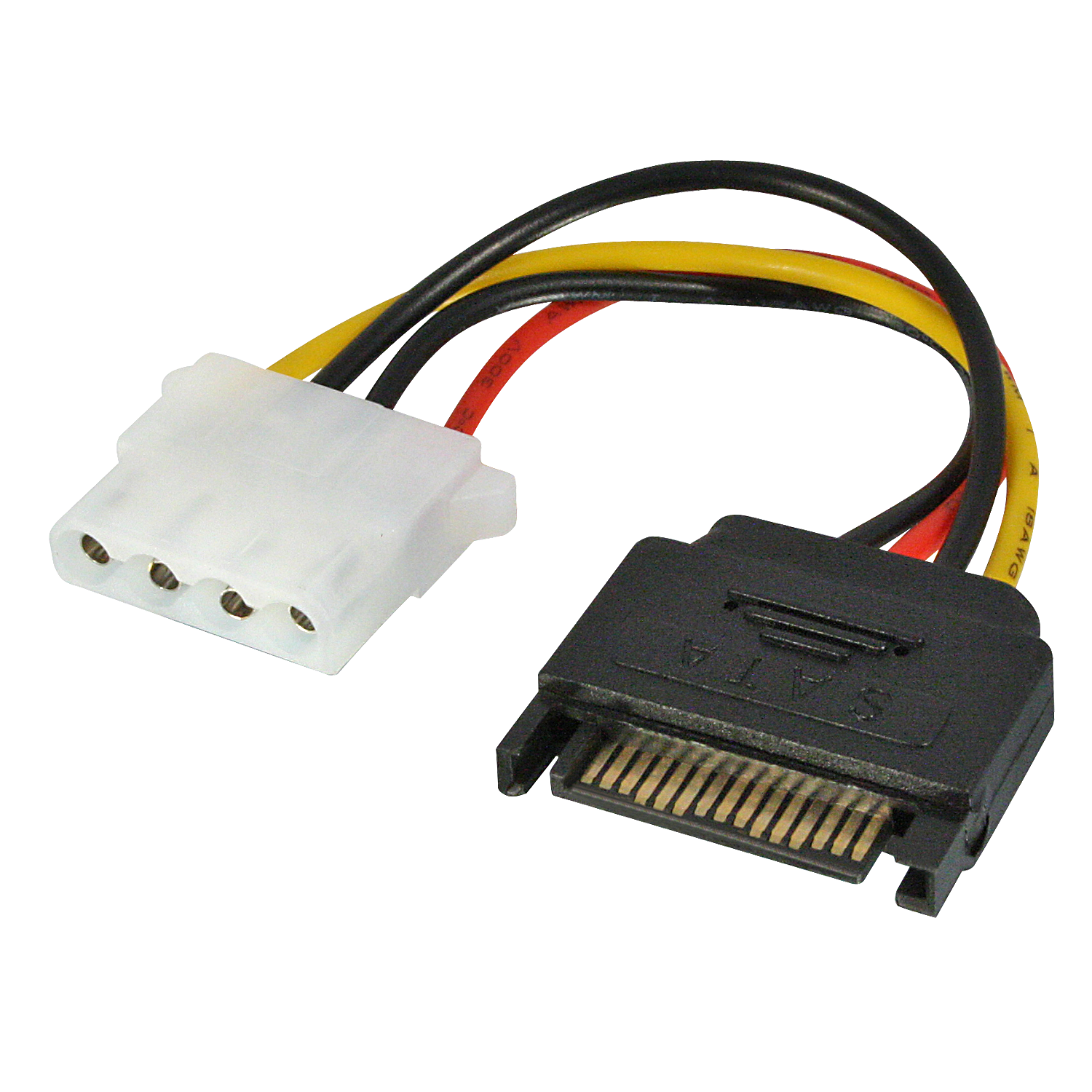 Câble adaptateur SATA 0.15m SATA vers Molex (LP4)