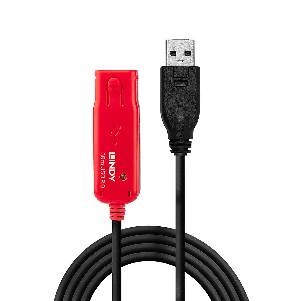 Rallonge active USB 2.0, 30m Rallonge les connexions USB 2.0 jusqu'à