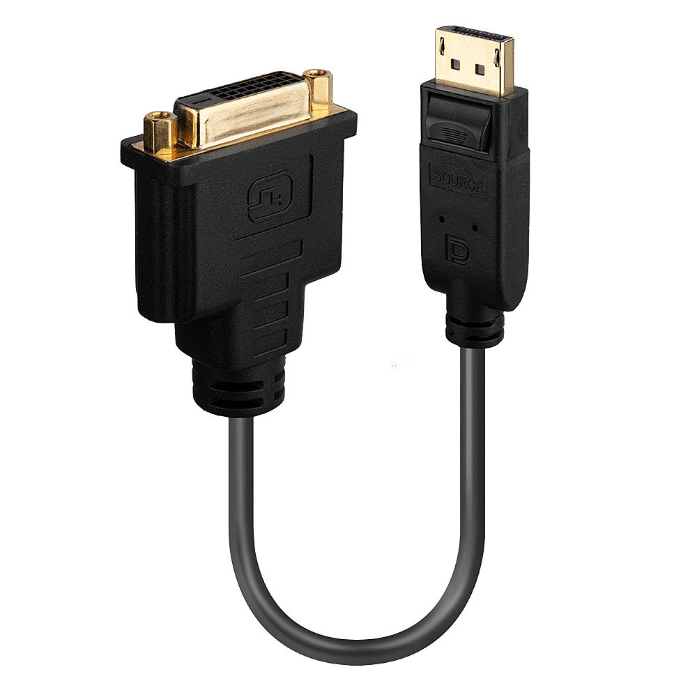 Convertisseur DisplayPort vers DVI Connecte une source DisplayPort à un