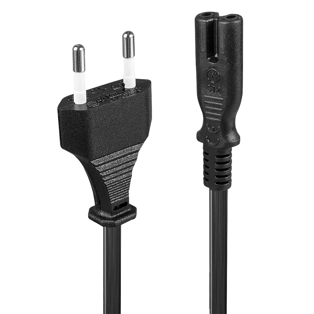 Cordon secteur Euro, 2m Parfait pour la connexion d'appareils av