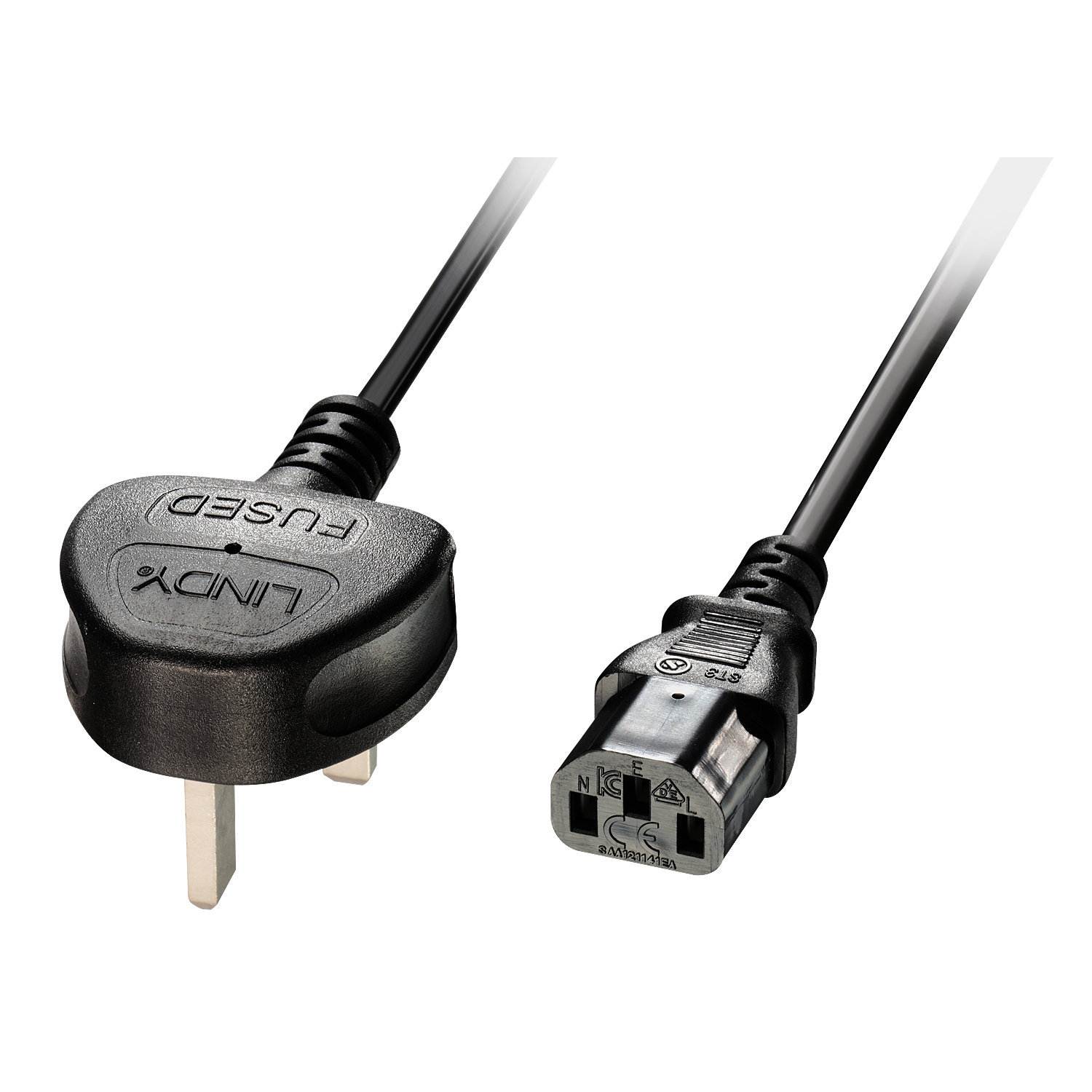 Cordon secteur UK vers IEC C13, 3m Parfait pour les connexions entre ordina