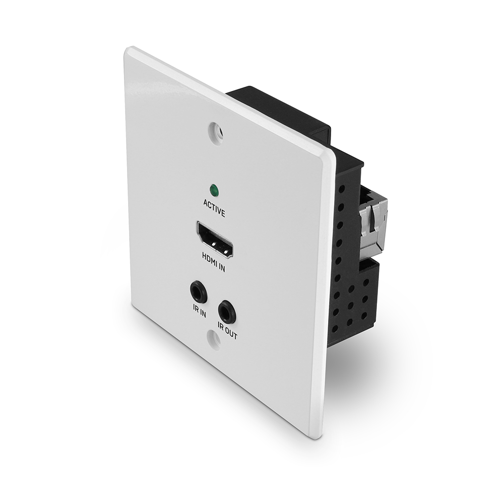Plaque murale UK extender HDBaseT Cat.6 HDMI 4K60, IR & RS-232, 70m, émetteur Plaque murale UK extender HDBaseT Cat.6 HDMI 4K60, IR & RS-232, 70m, émetteur