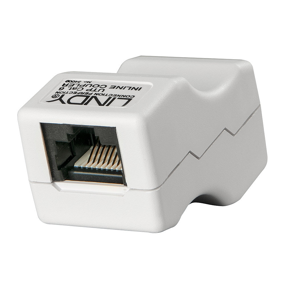 Coupleur RJ 45 double femelle Cat.6 UTP Double femelle RJ45 UTP cat.6 pour la co