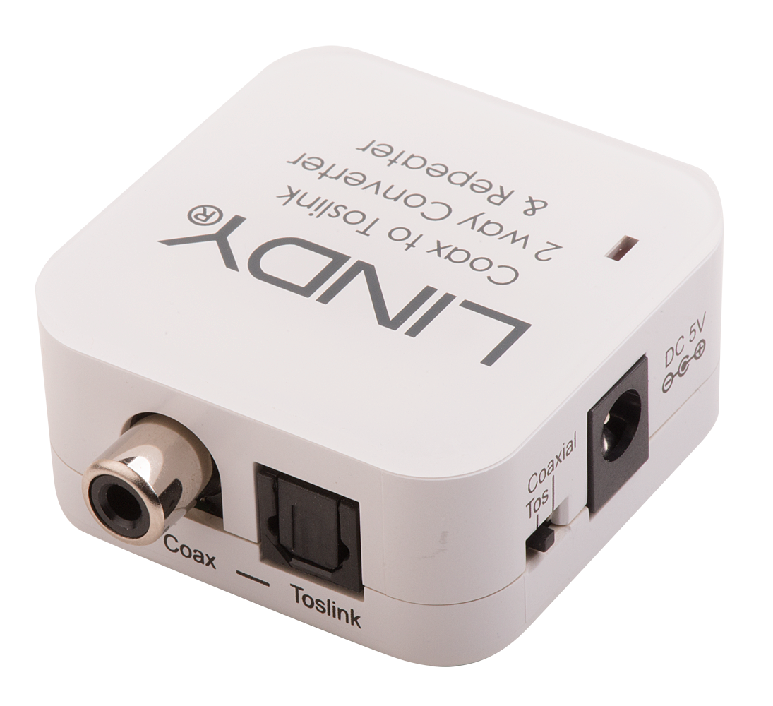 Convertisseur TosLink (optique) et coaxial bidirectionnel