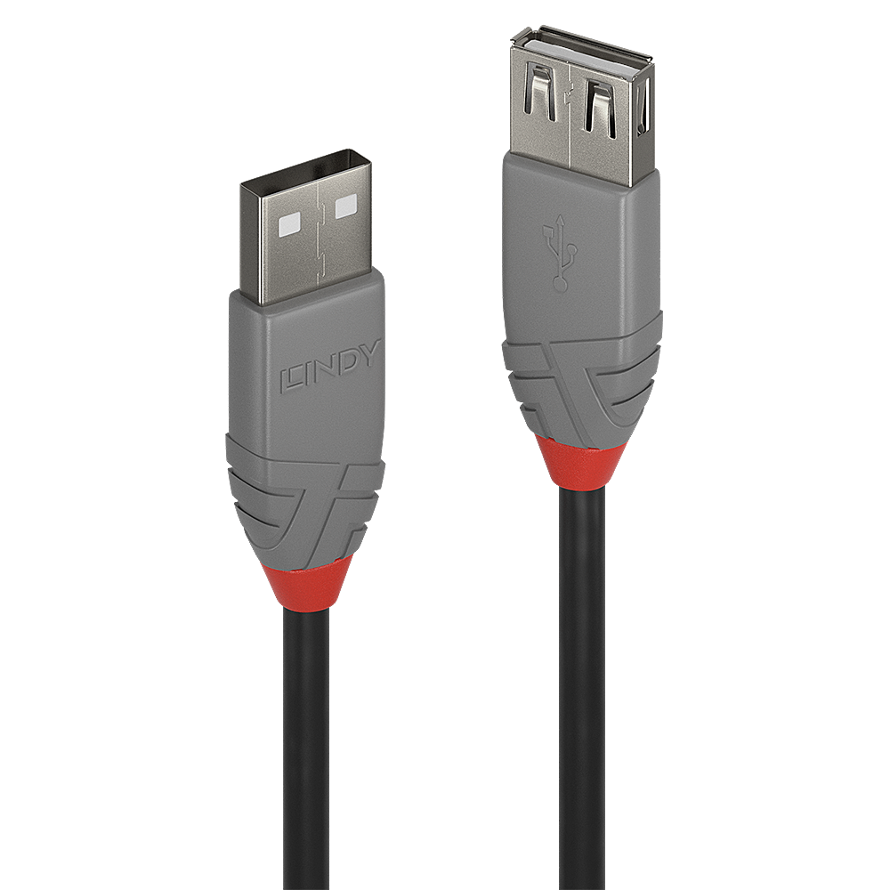 Rallonge USB 2.0 type A, Anthra Line, 0.2m