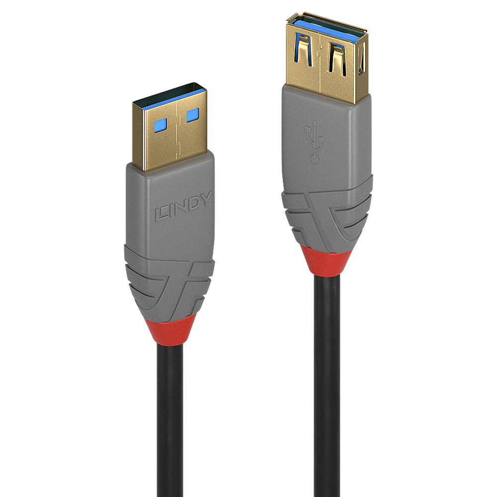 Rallonge USB 3.2 type A, 5Gbit/s, Anthra Line, 3m
