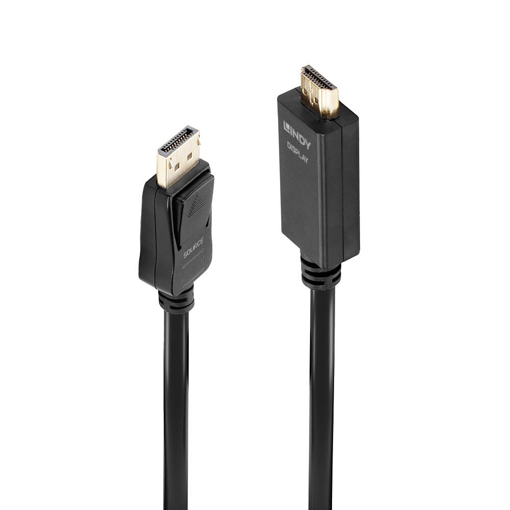 Câble DisplayPort vers HDMI 10.2G, 0.5m Connecte une source DisplayPort à un aff