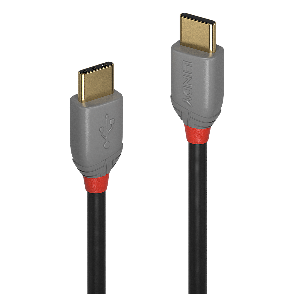 Câble USB 2.0 Type C, Anthra Line, 1m USB Type C mâle/mâle