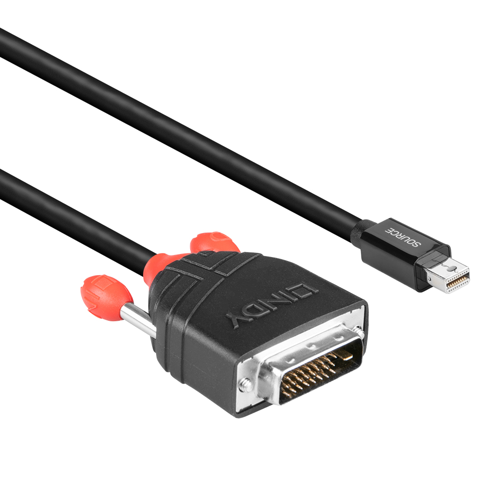 1m Câble Mini DisplayPort vers DVI Connecte une source Mini DisplayPort à u