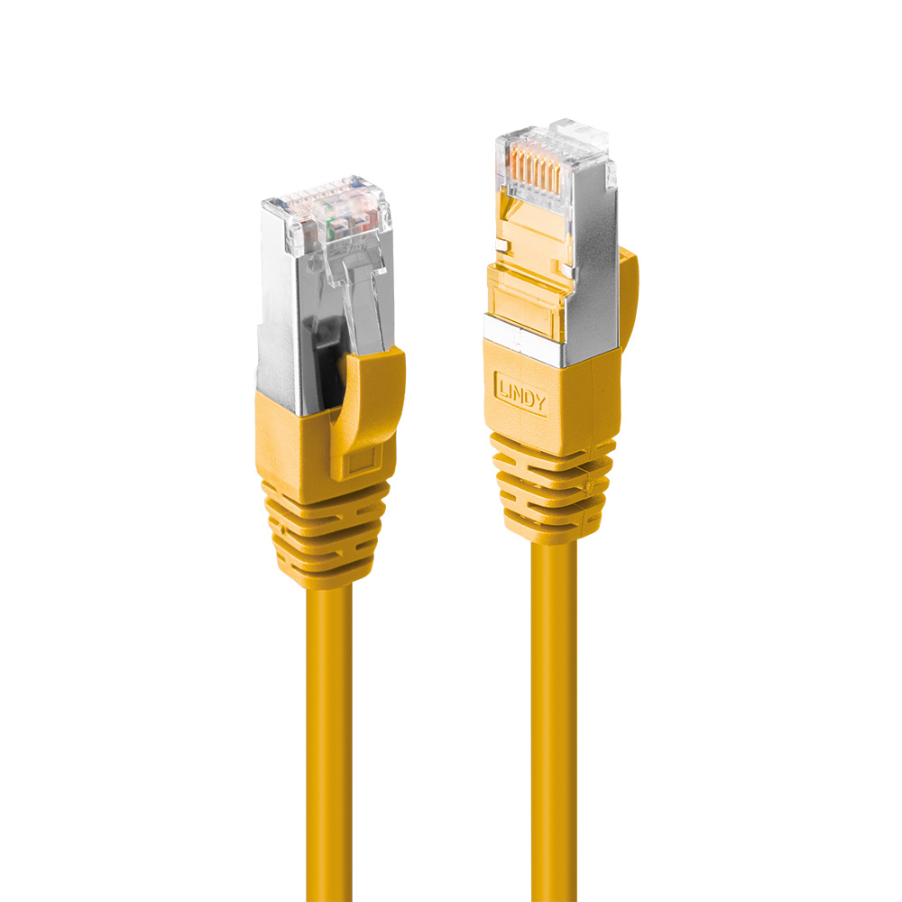 Câble réseau Jaune Cat.6 S/FTP LSZH, 10m Câble réseau Jaune Cat.6 S/FTP LSZH, 10m