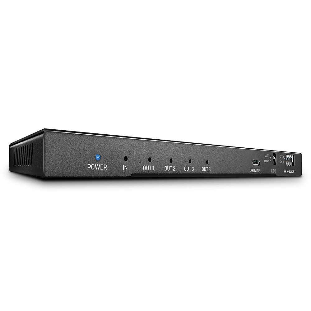 Splitter HDMI 18G avec Audio & Downscaling, 4 Ports