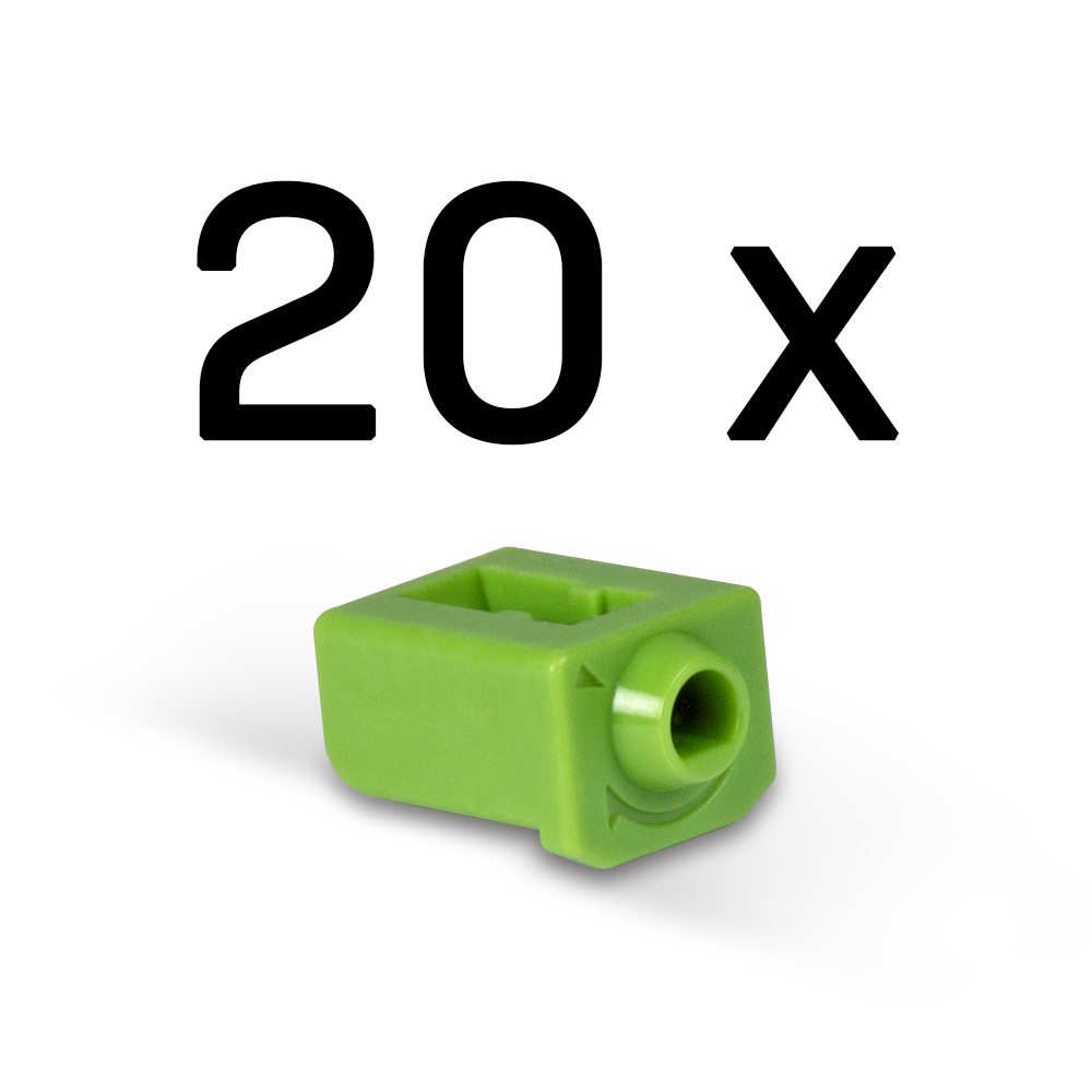 Bloqueurs de port SFP (sans clé) - Pack de 20, Vert