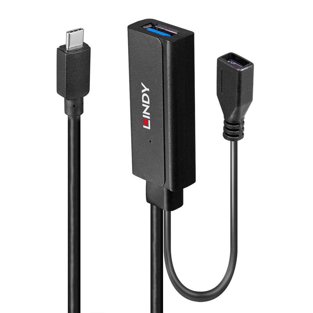 Rallonge active USB 3.2 Gen 1 C/A, 5m Extension à 5m d'un port USB 3.2 Type C