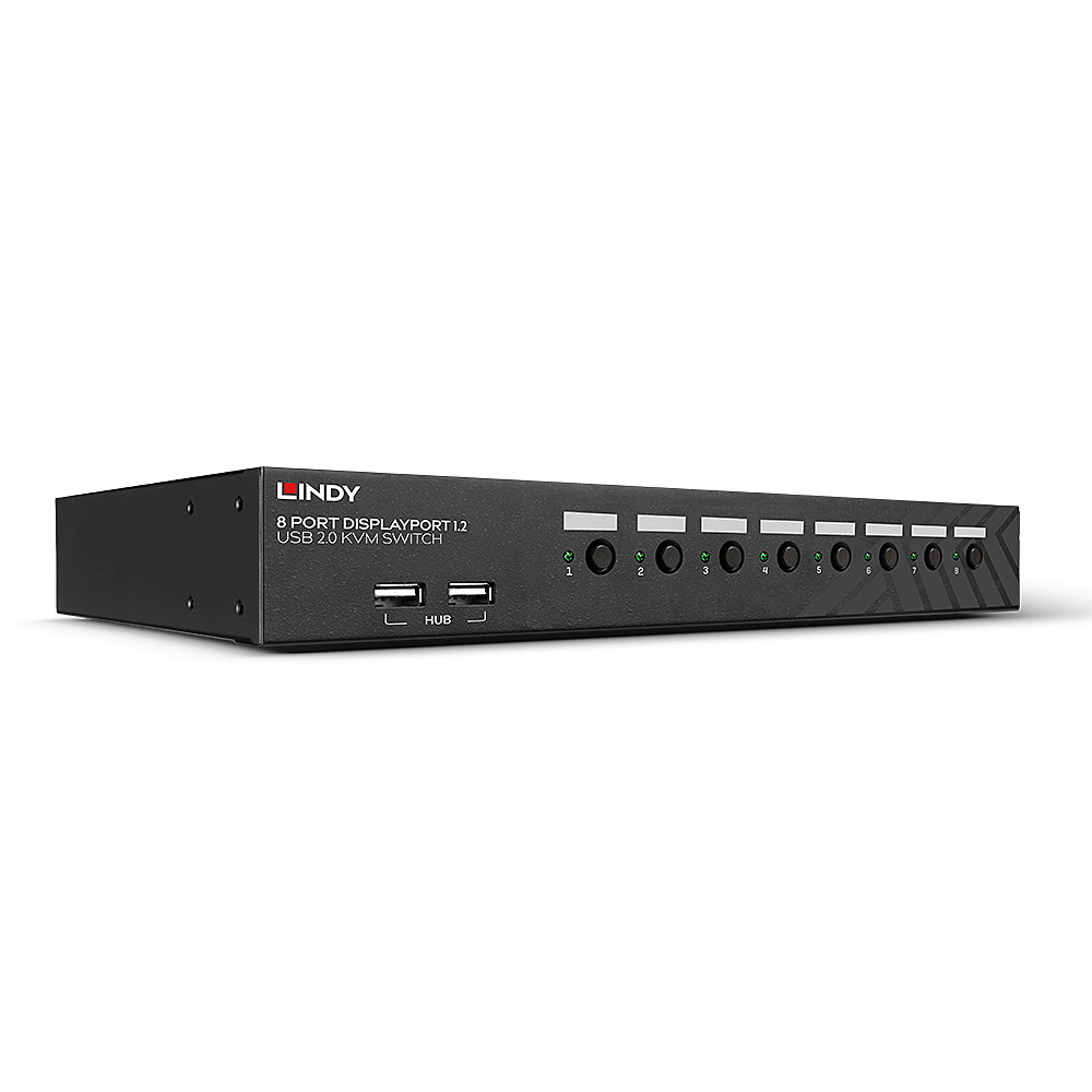 Switch KVM 8 Ports DisplayPort 1.2, USB 2.0 & Audio