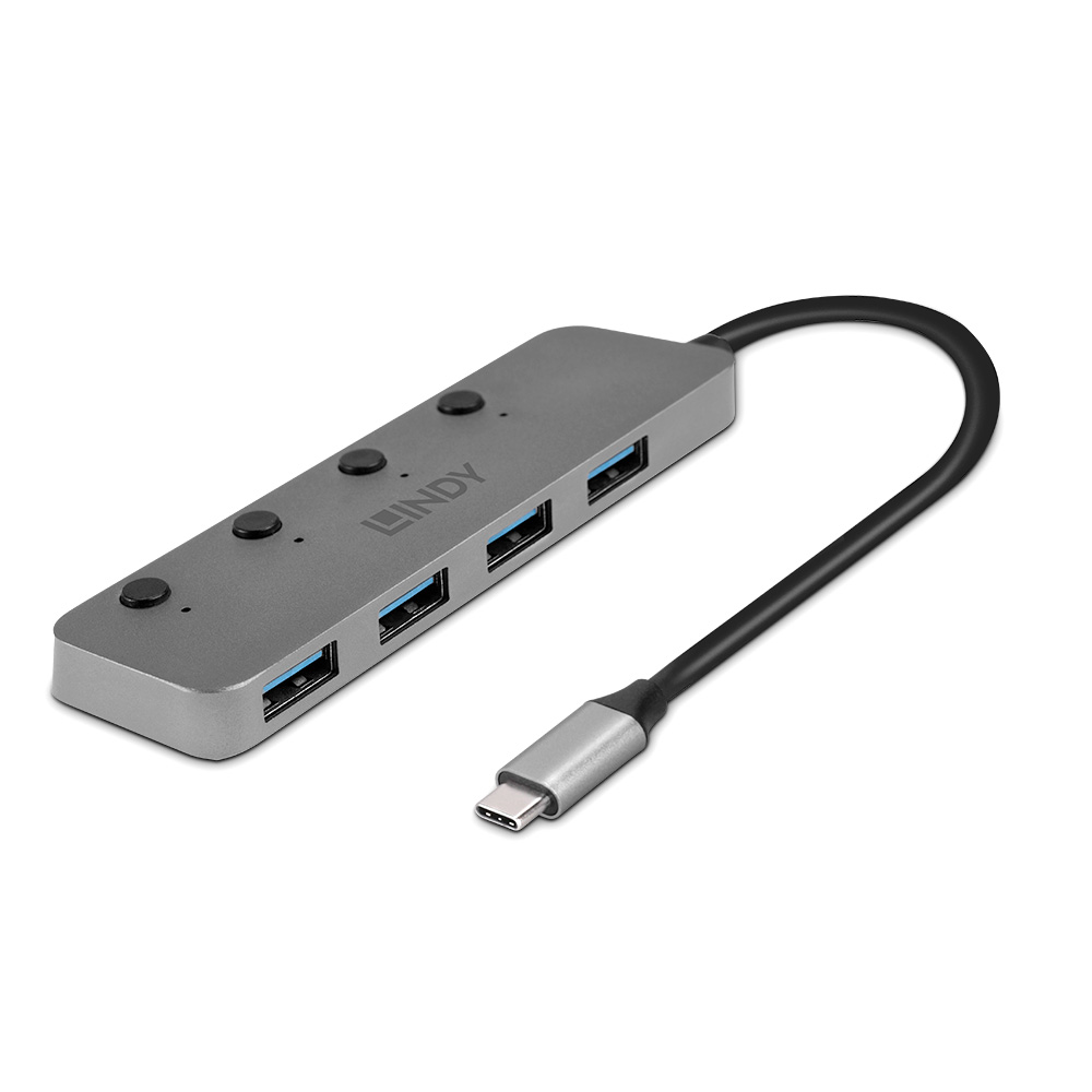 Hub USB 3.2 Gen 1  Type C, 4 Ports
