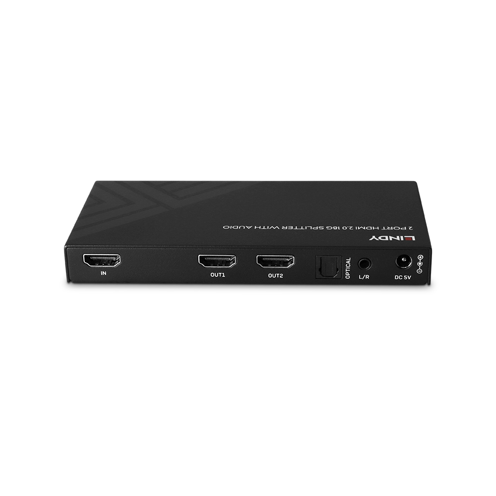 2 Port HDMI 8K60 Splitter mit Audio & Downscaling