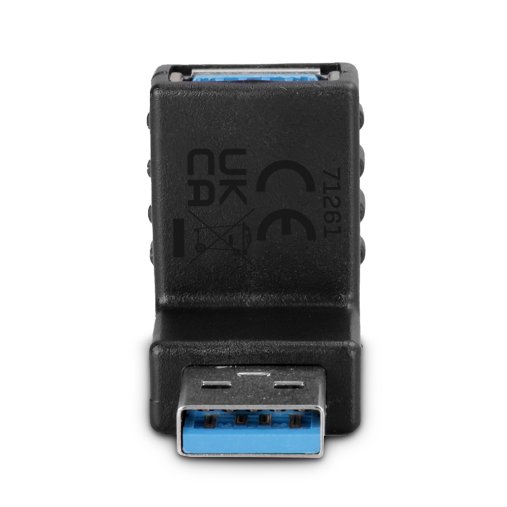 USB 3.2 Typ A an A Adapter, 90° nach oben abgewinkelt