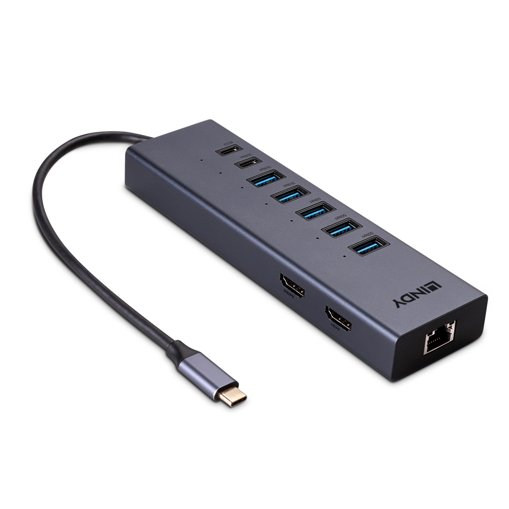 DST-Mini Duo, Mini Docking Station USB-C, 2x4K HDMI