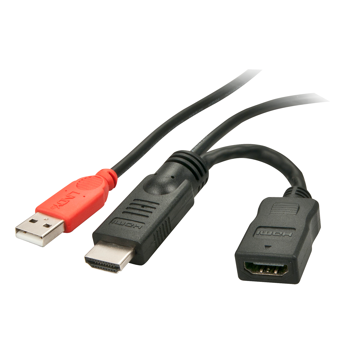 Câble HDMI 1.4  injecteur d'alimentation avec USB type A mâle, 15