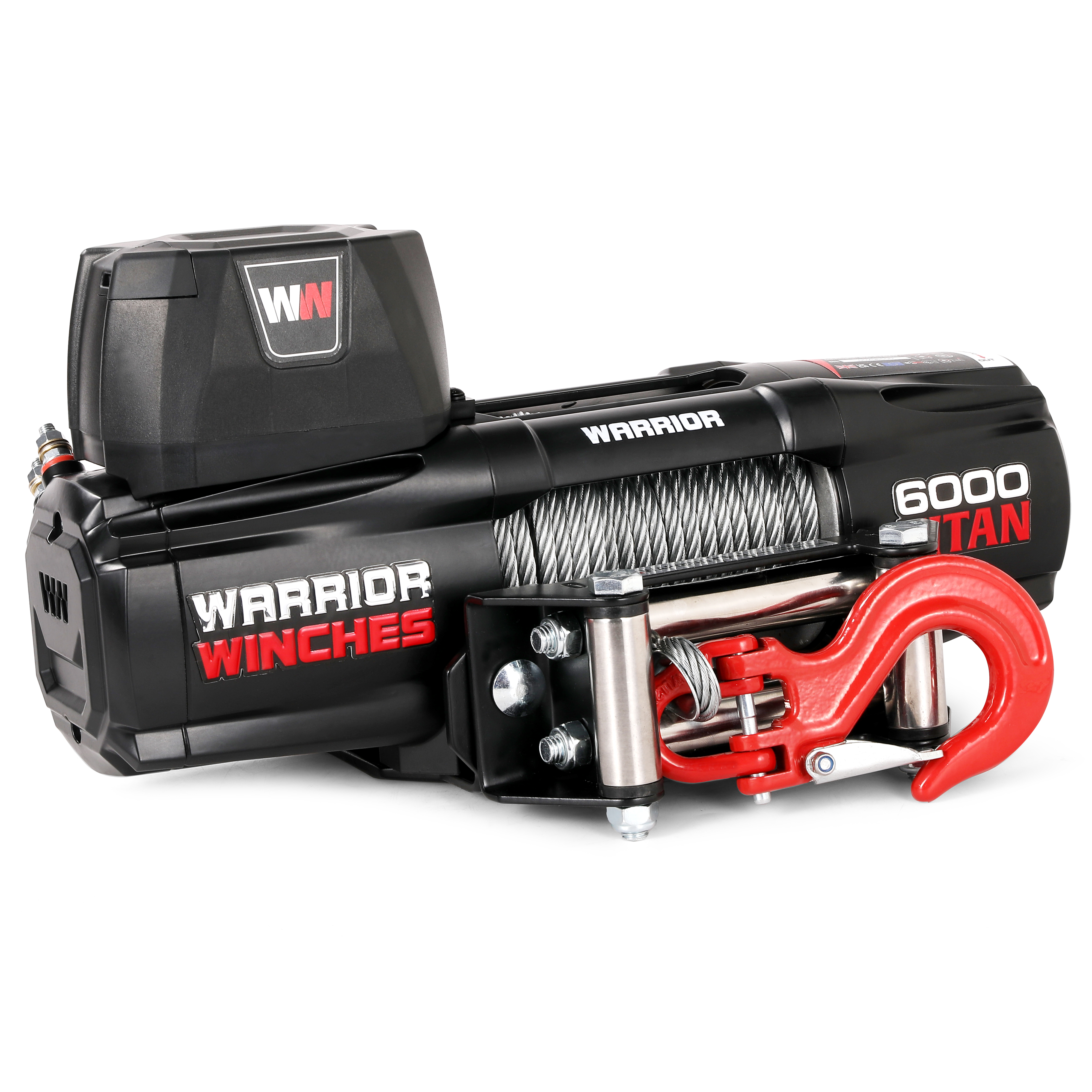 [60TTSU12-CAD] Titan U Type 6,000lbs Electric Winch - Steel Cable