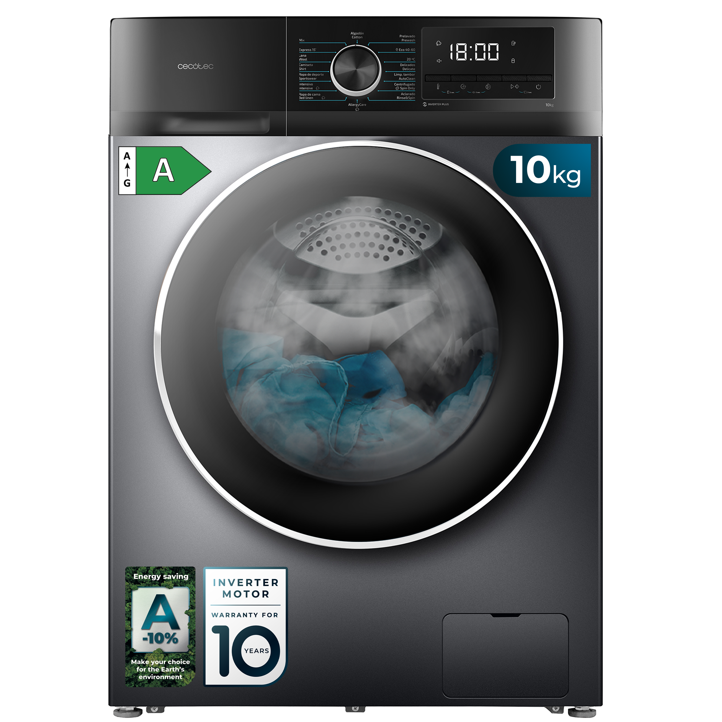Lavadora Bolero DressCode 10500 Inverter Steel A