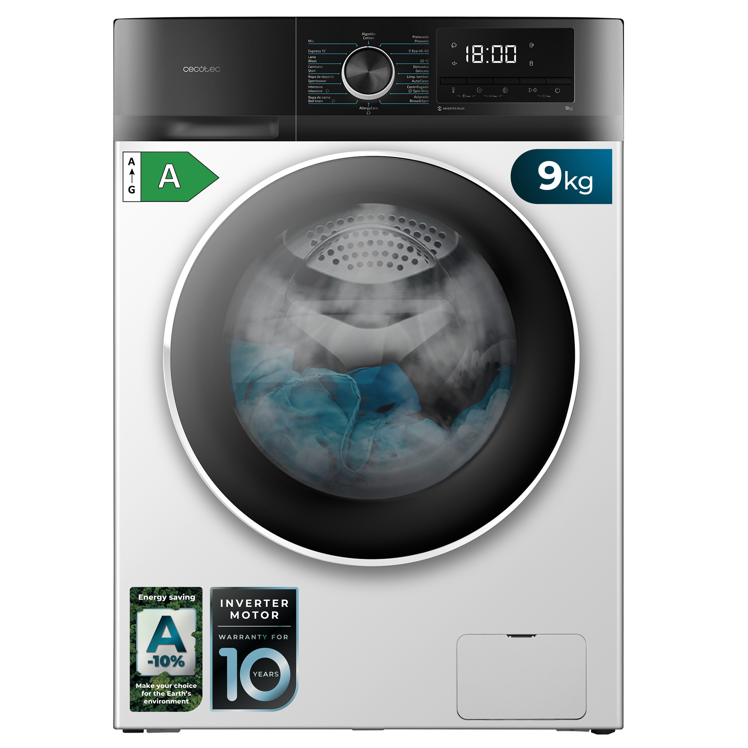 Lavadora Bolero DressCode 9500 Inverter A