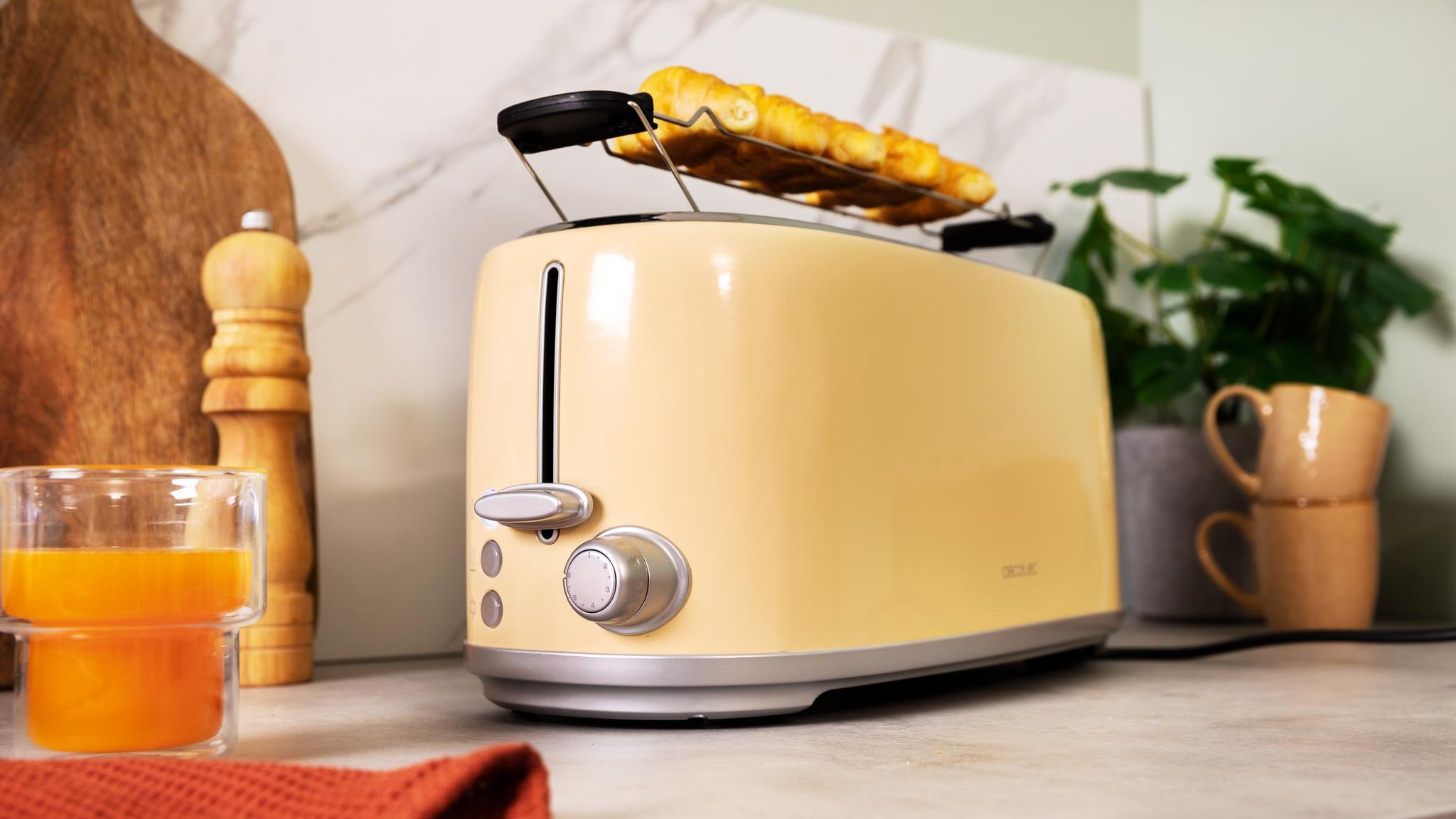 Tostadora Tostador Vertical Cecotec Toast&Taste 1600 Retro Double Beige