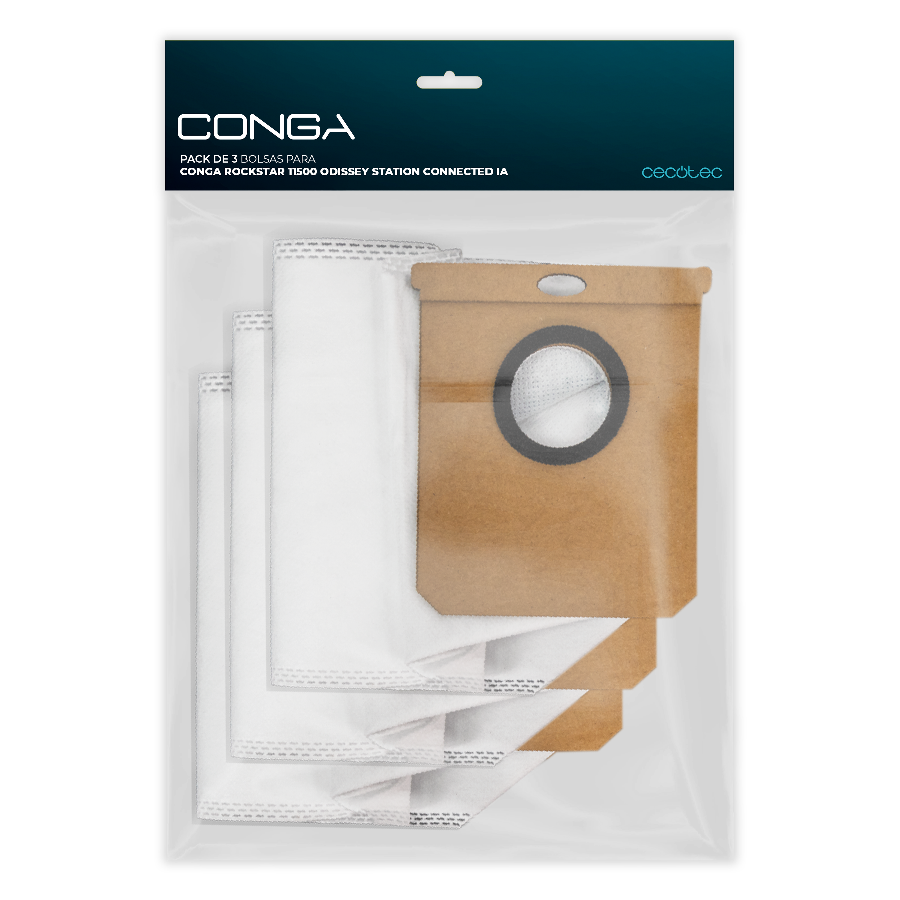 Pack de 3 bolsas para Conga Rockstar 11500 Odyssey Station Connected IA