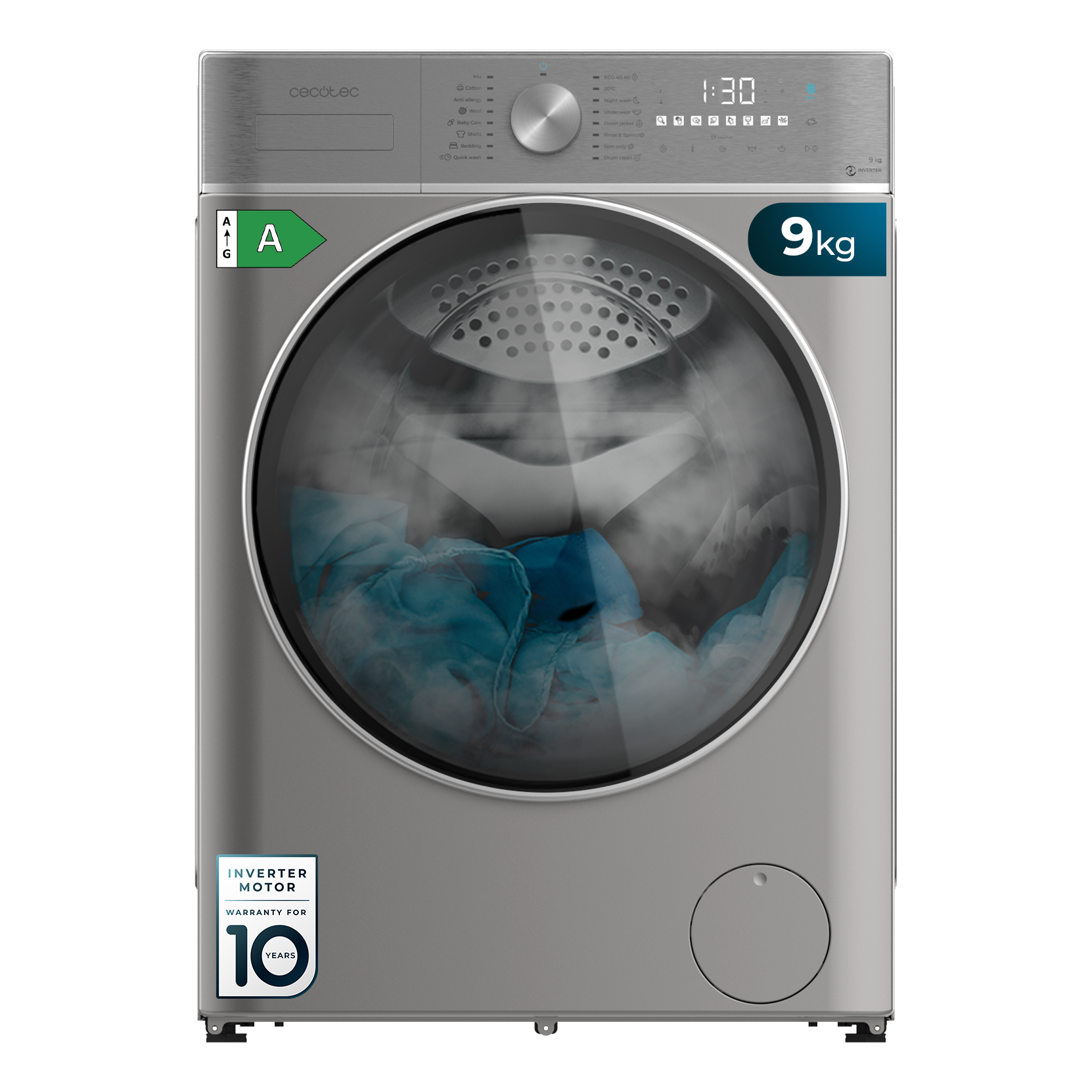 Lavadora Bolero DressCode 9800 Inverter Steel A
