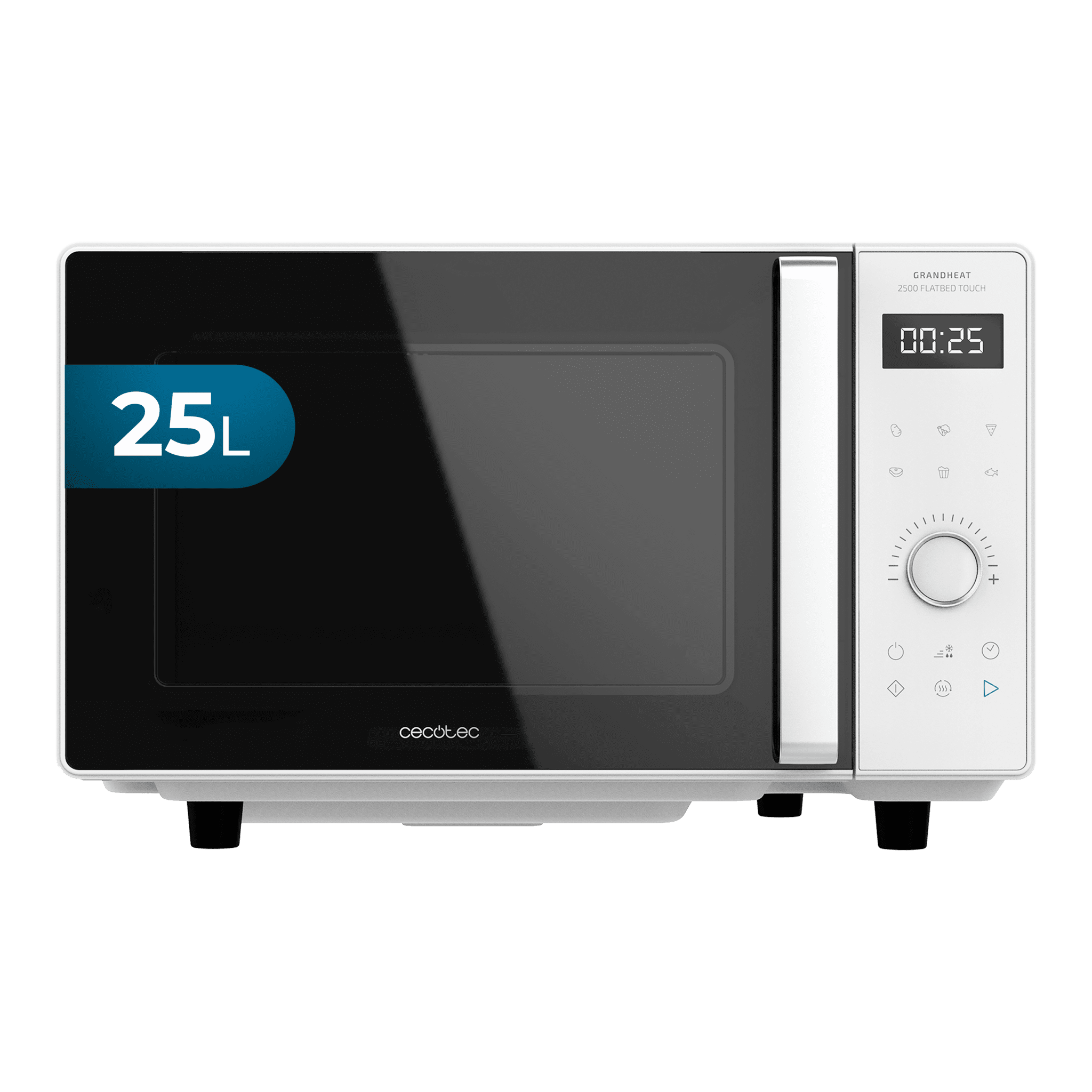 Microondas Sin Plato Grandheat 2500 Flatbed Touch White
