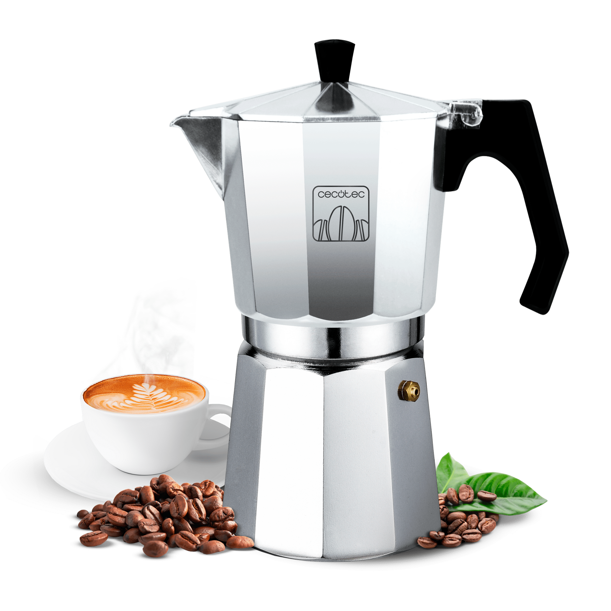 Cafetera Italiana De Aluminio Cumbia Mokclassic 1200 Shiny