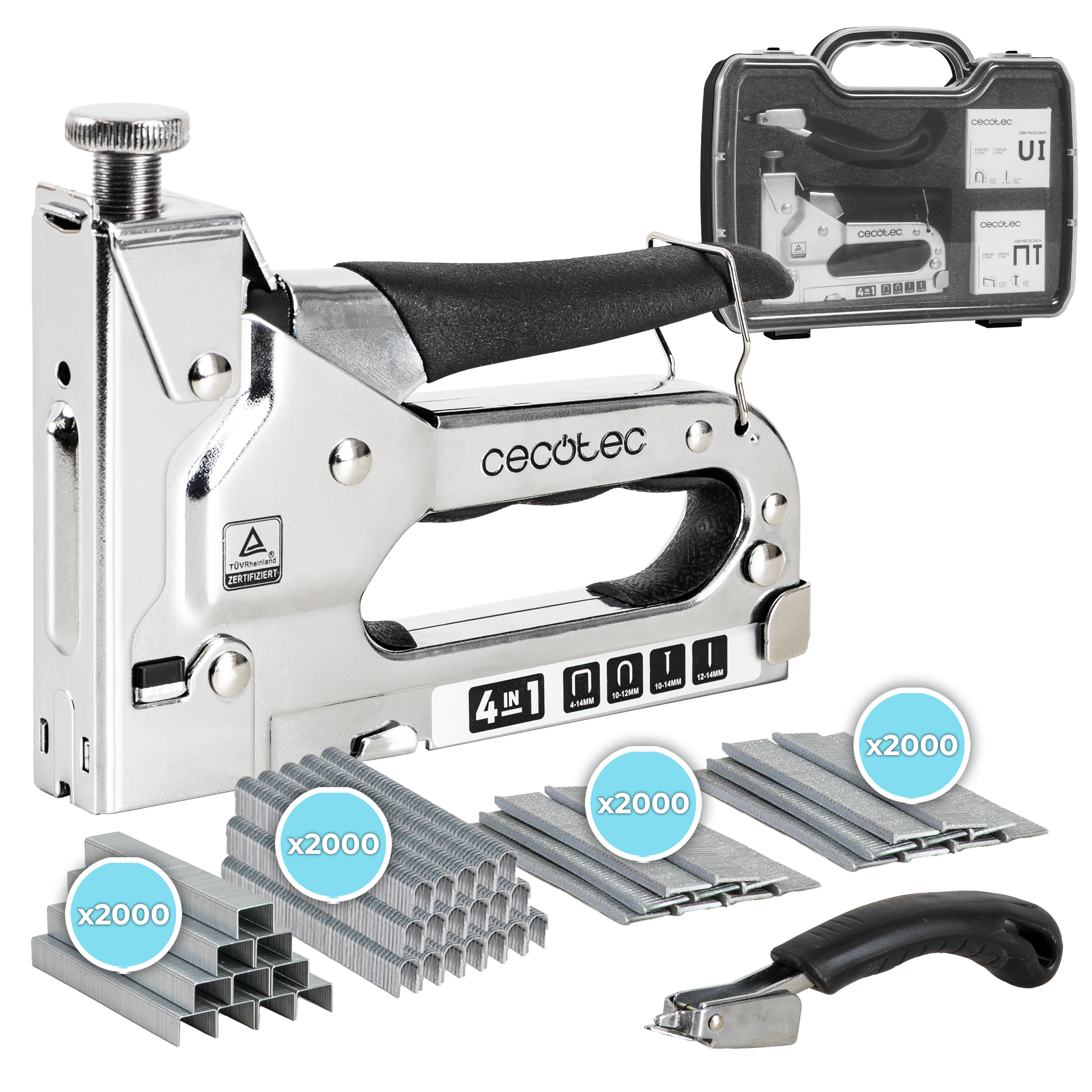 Grapadora manual FastTacker 4in1 Full Equip