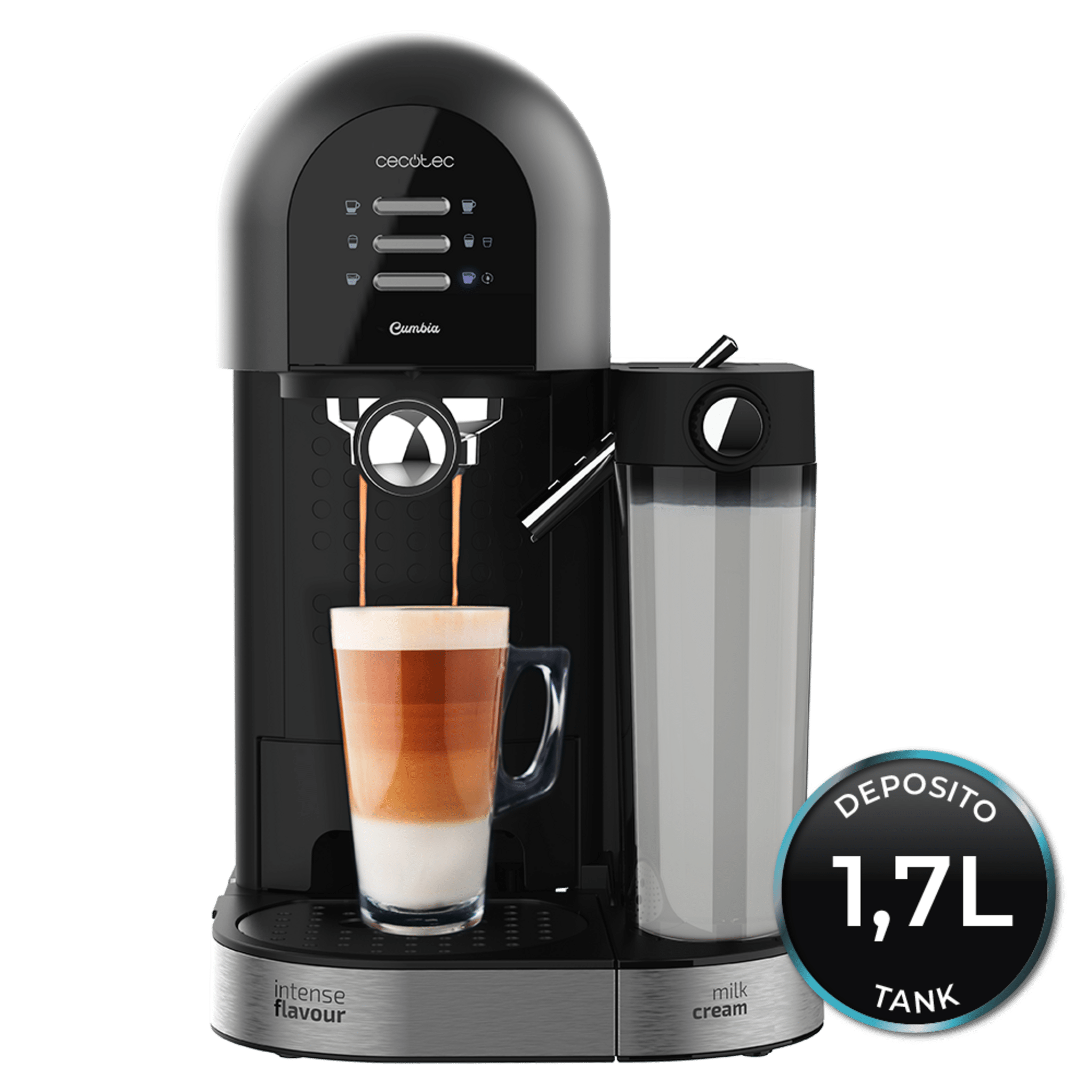 Cafetera Semiautomática Cumbia Power Instant-Ccino 20 Chic Serie Nera