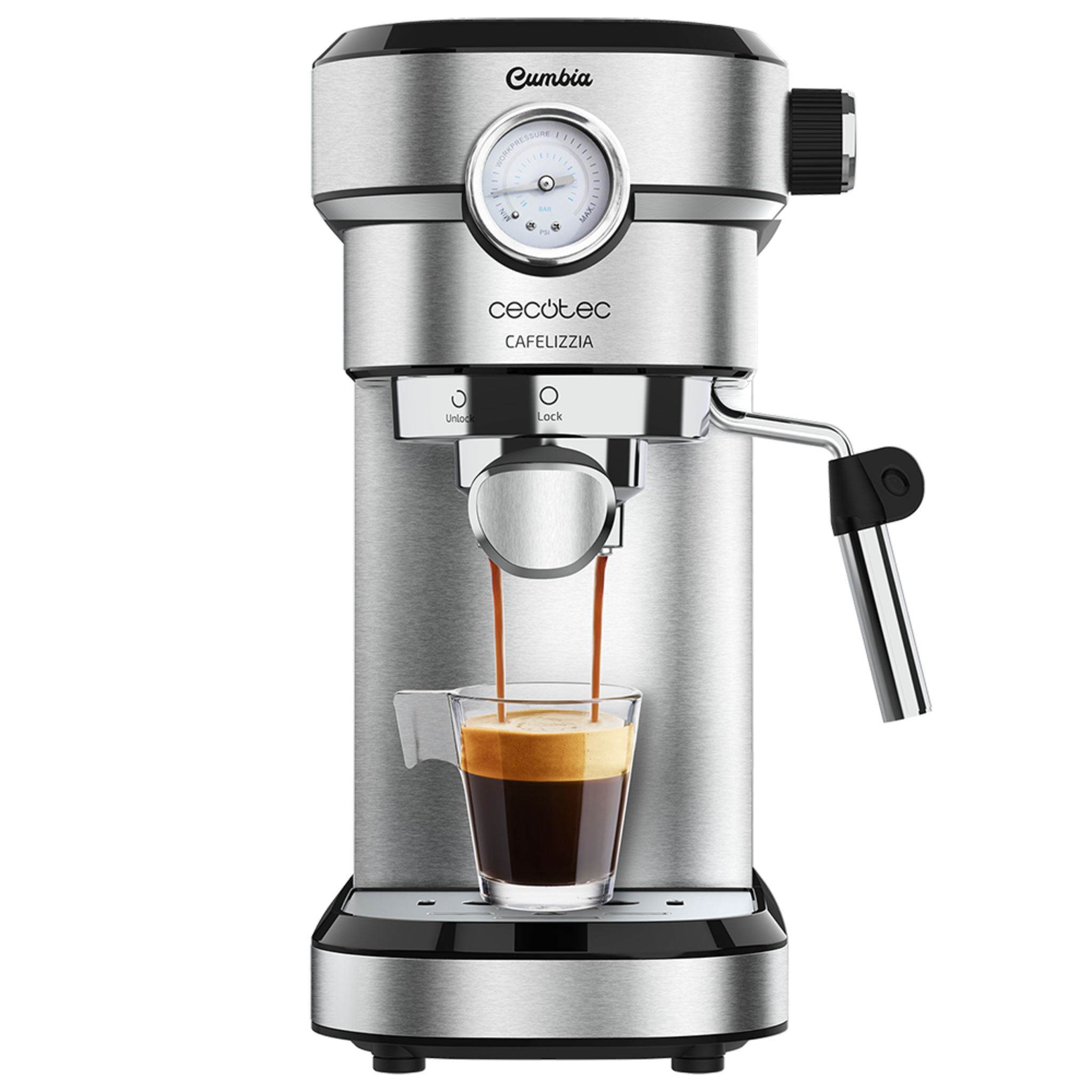 Cafetera Espresso Cafelizzia 790 Steel Pro