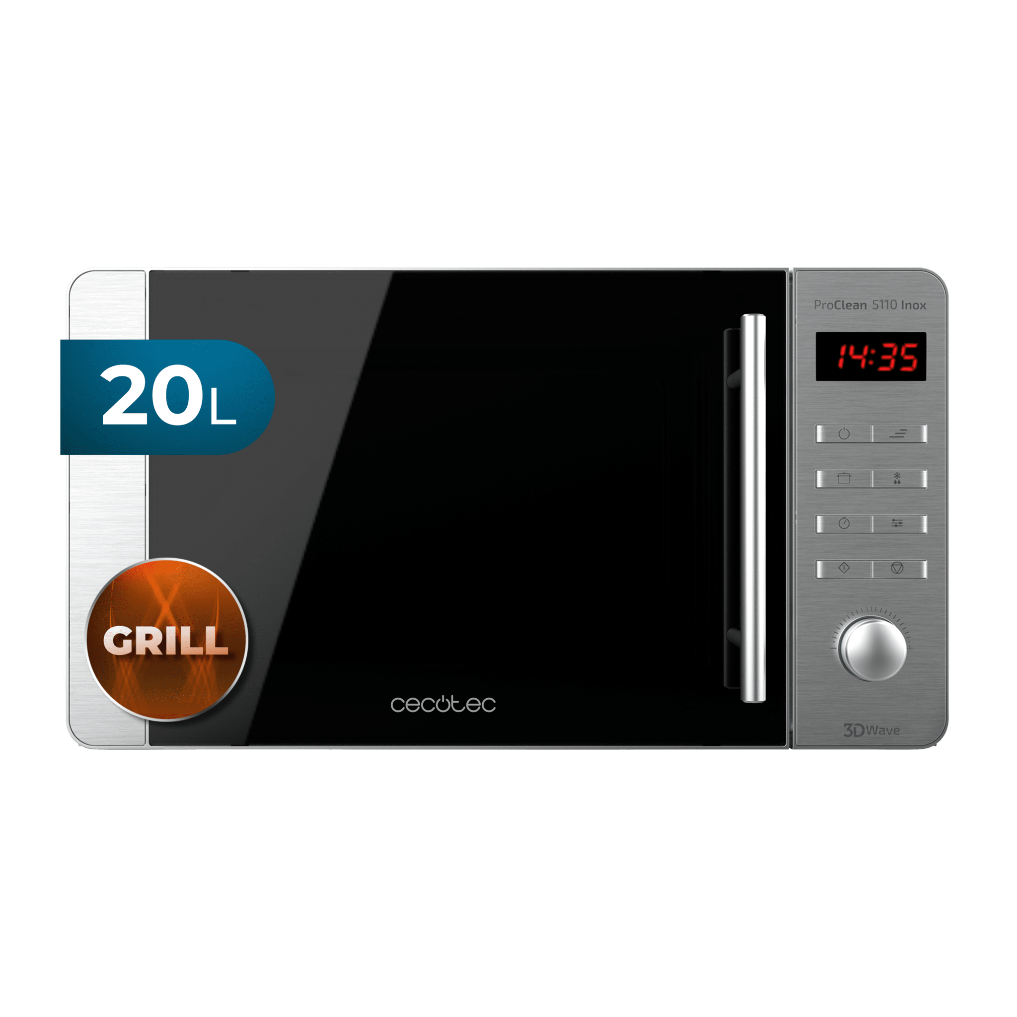 Microondas 20L Con Grill Proclean 5110 Inox