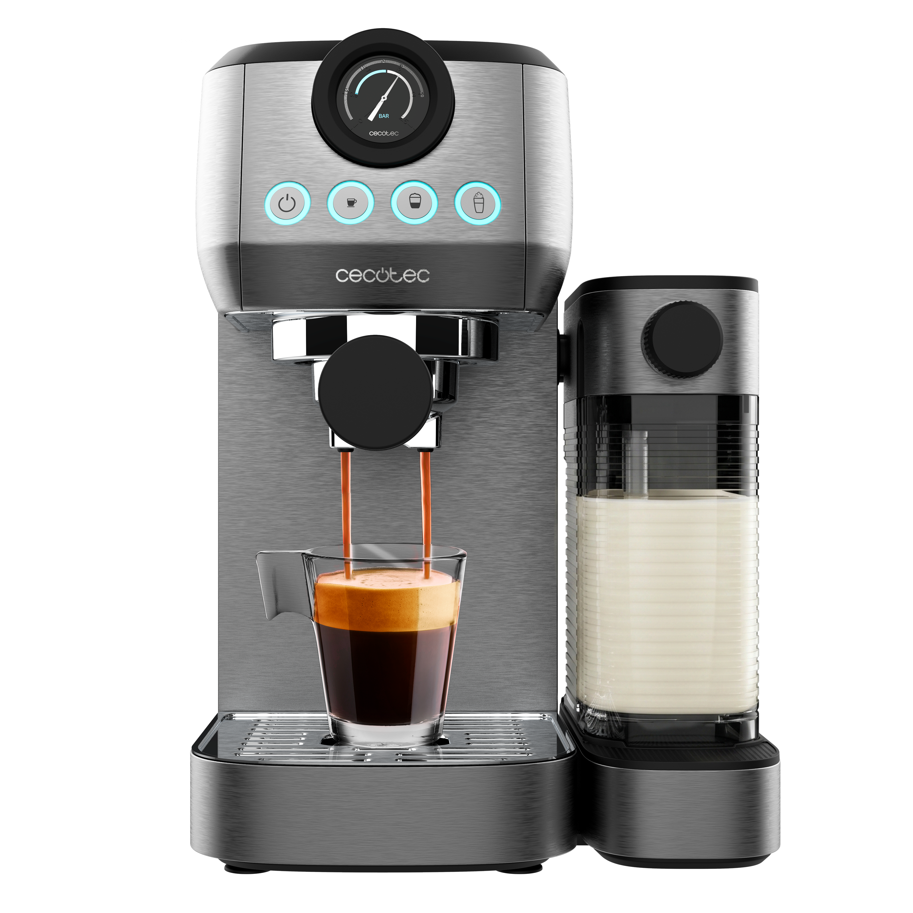 Cafetera semiautomática Power Espresso 20 Steel Pro Latte