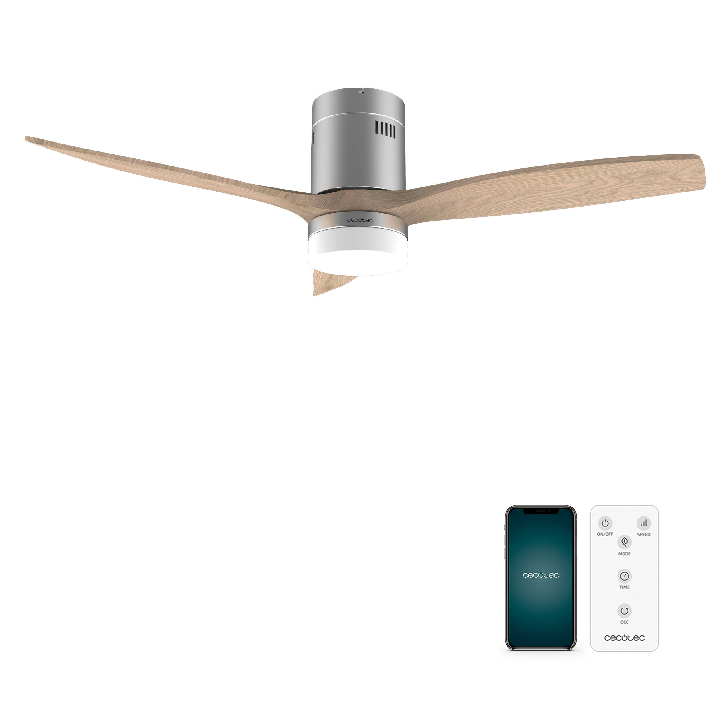 Ventilador de techo EnergySilence Aero 5600 Steel Aqua Connected