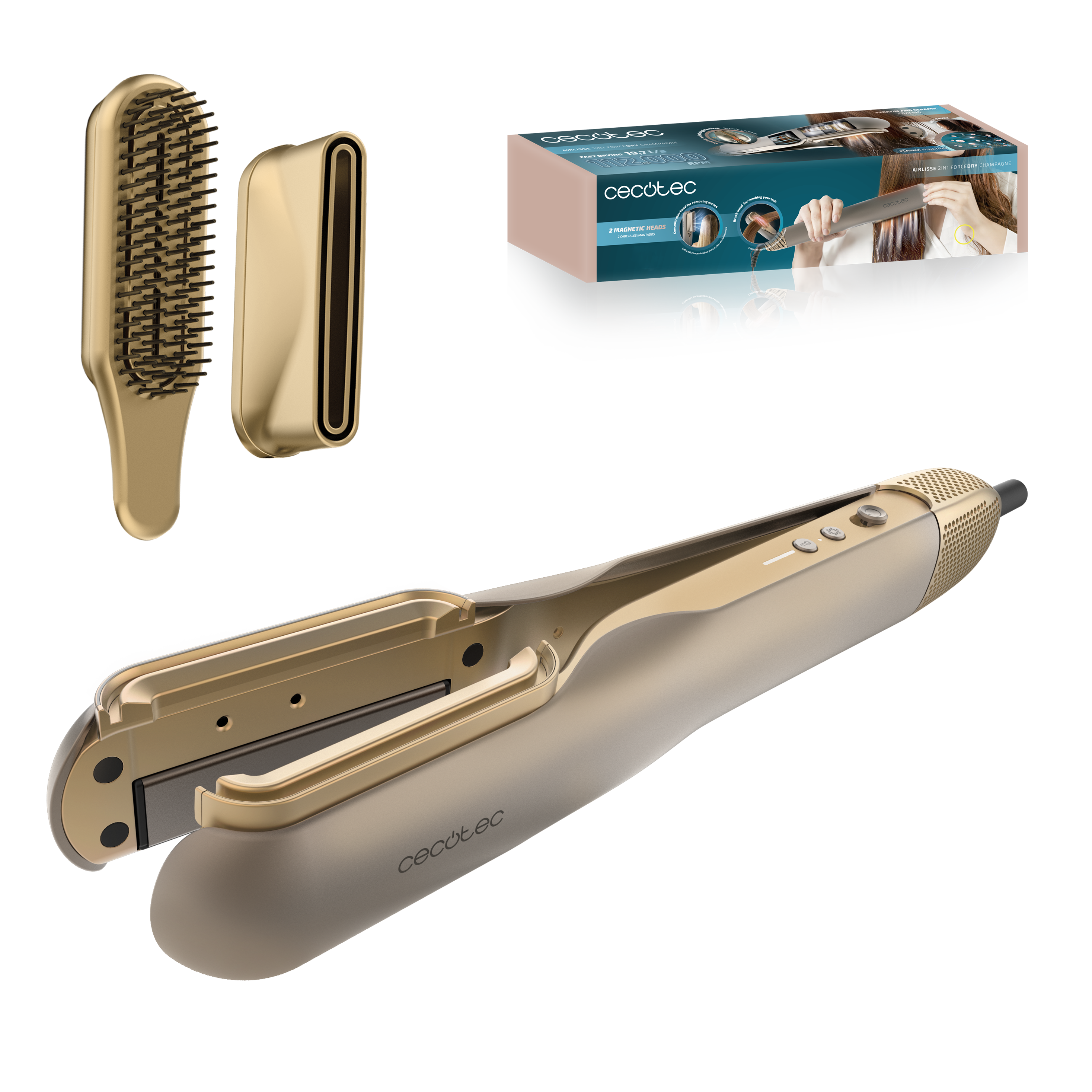 AirLisse 2in1 ForceDry Champagne Gold