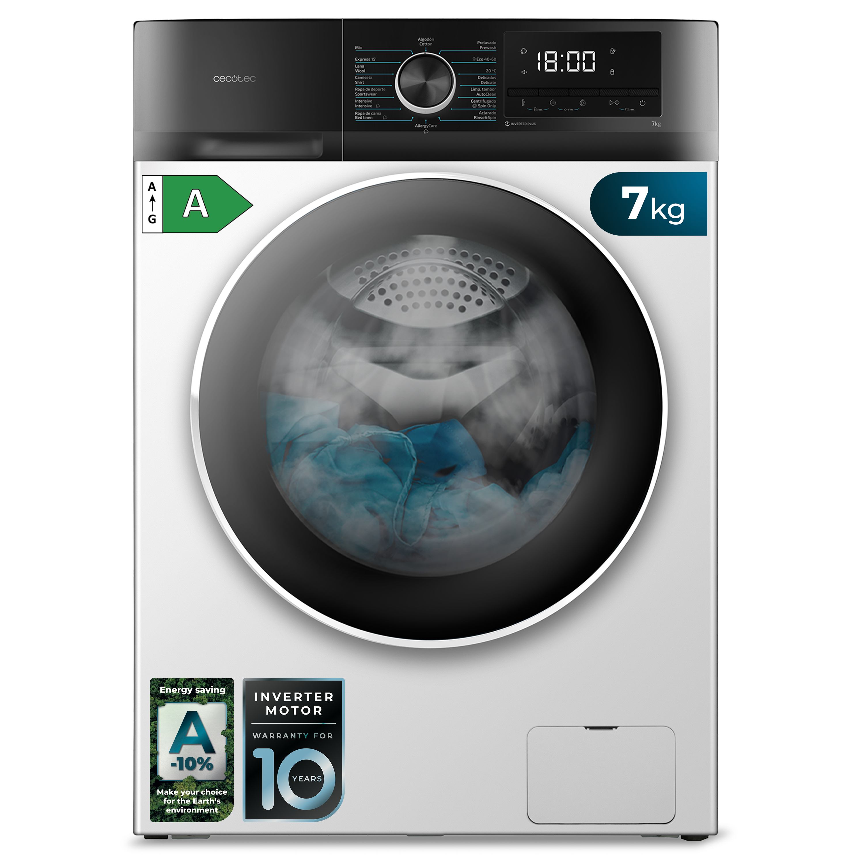 Lavadora Bolero Dresscode 7500 Inverter A
