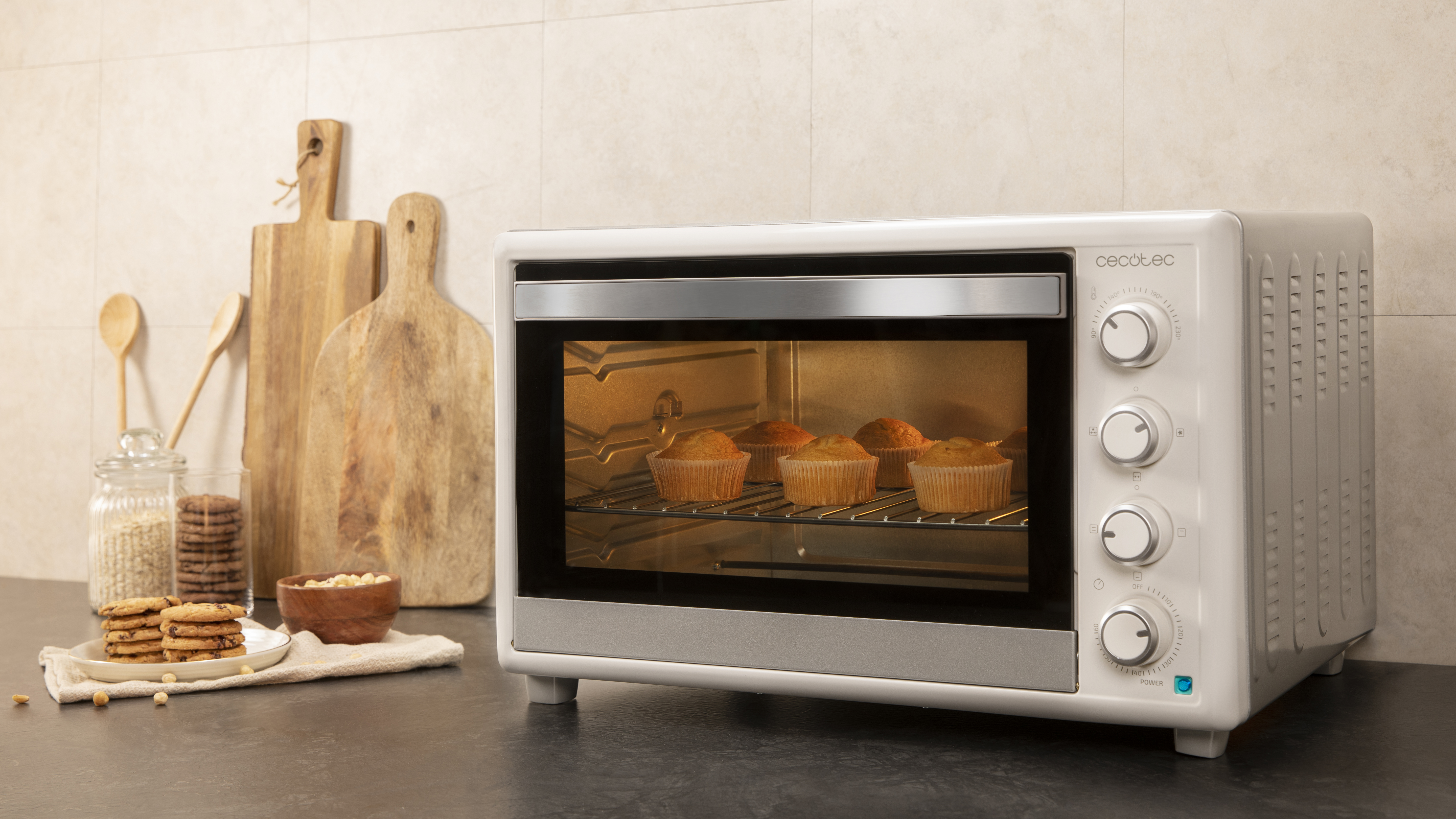 Horno de sobremesa Cecotec Bake&Toast 6090 White Gyro