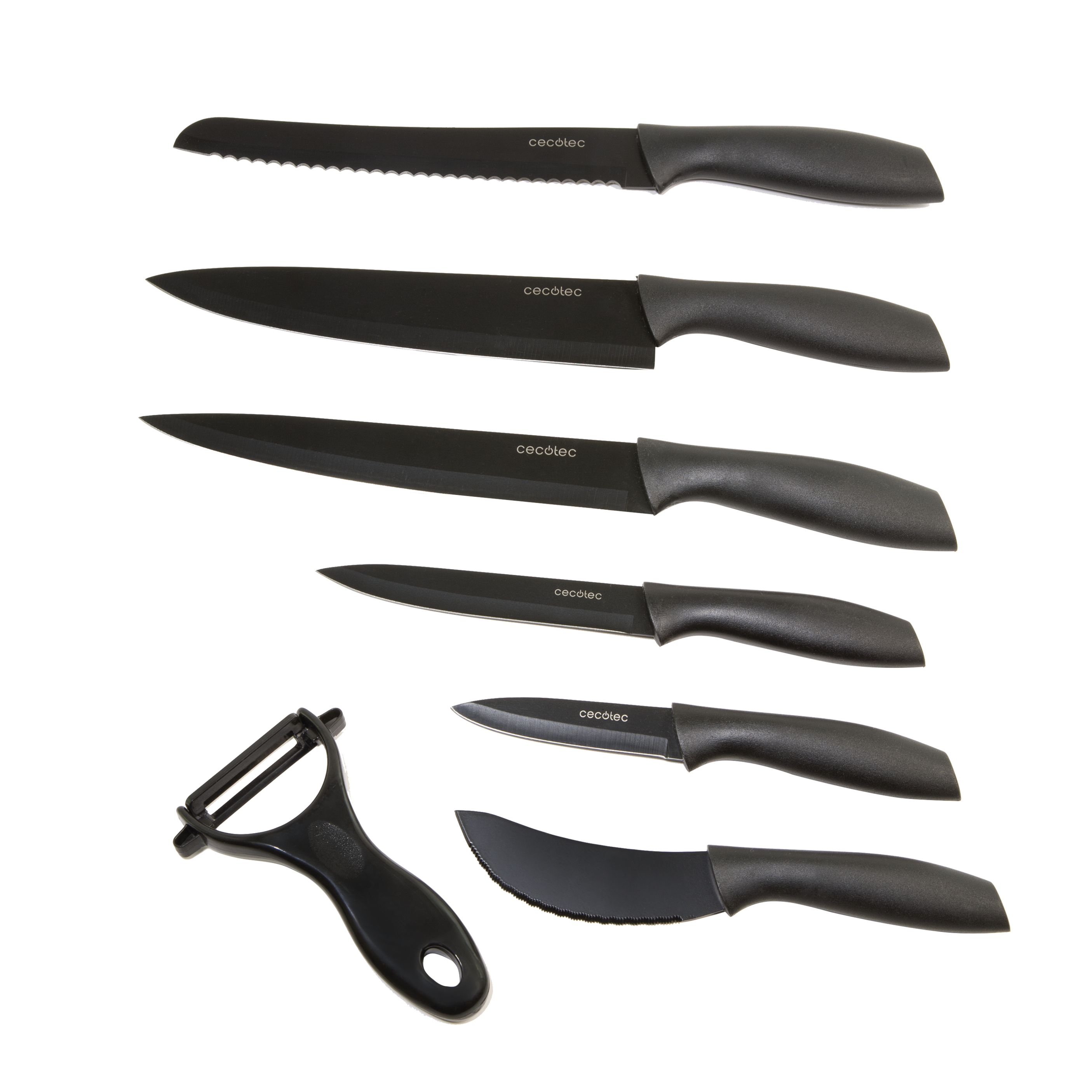 Set 7 cuchillos titanium