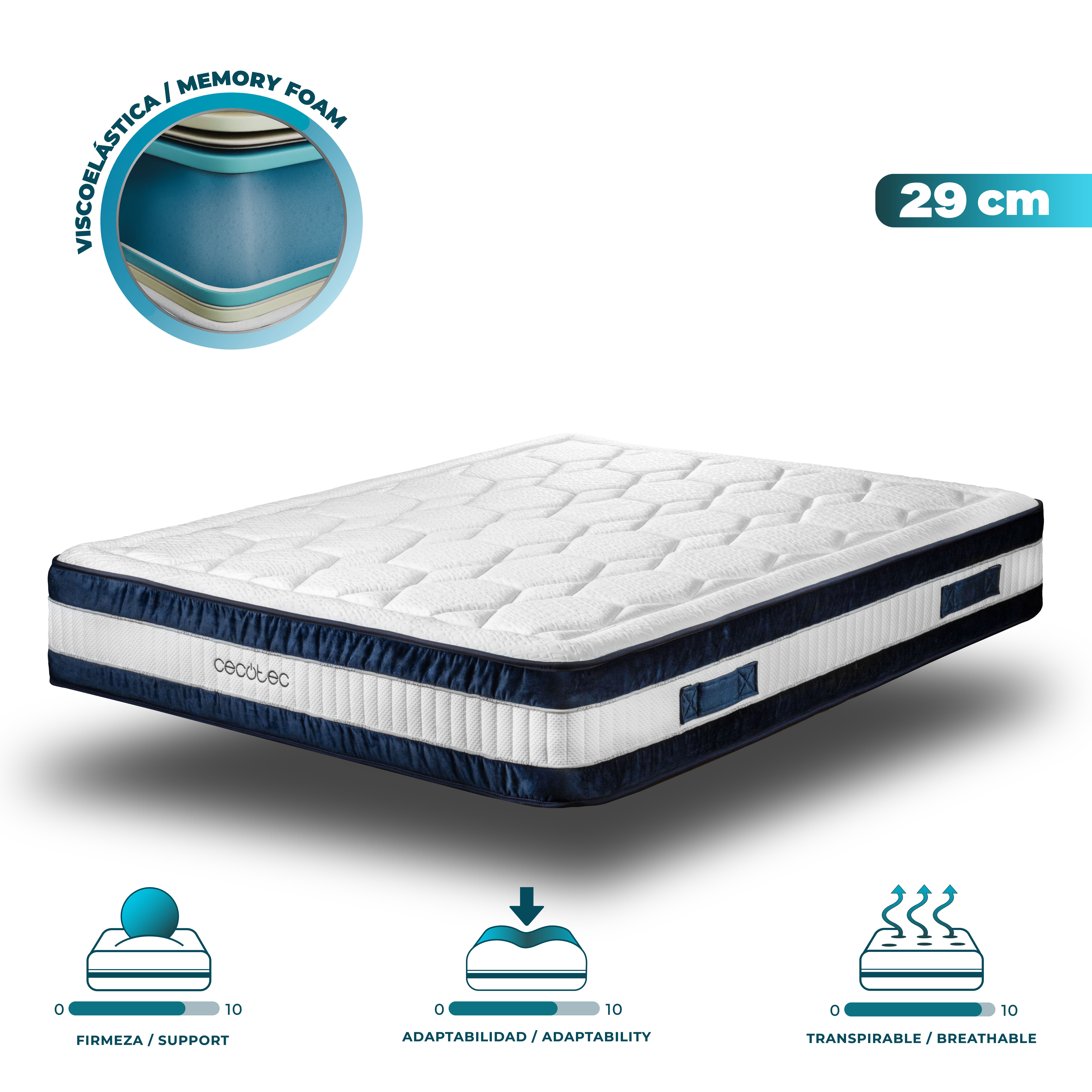 Colchón Flow CecoFresh 2900 CoolConfort Hybrid 105 x 200