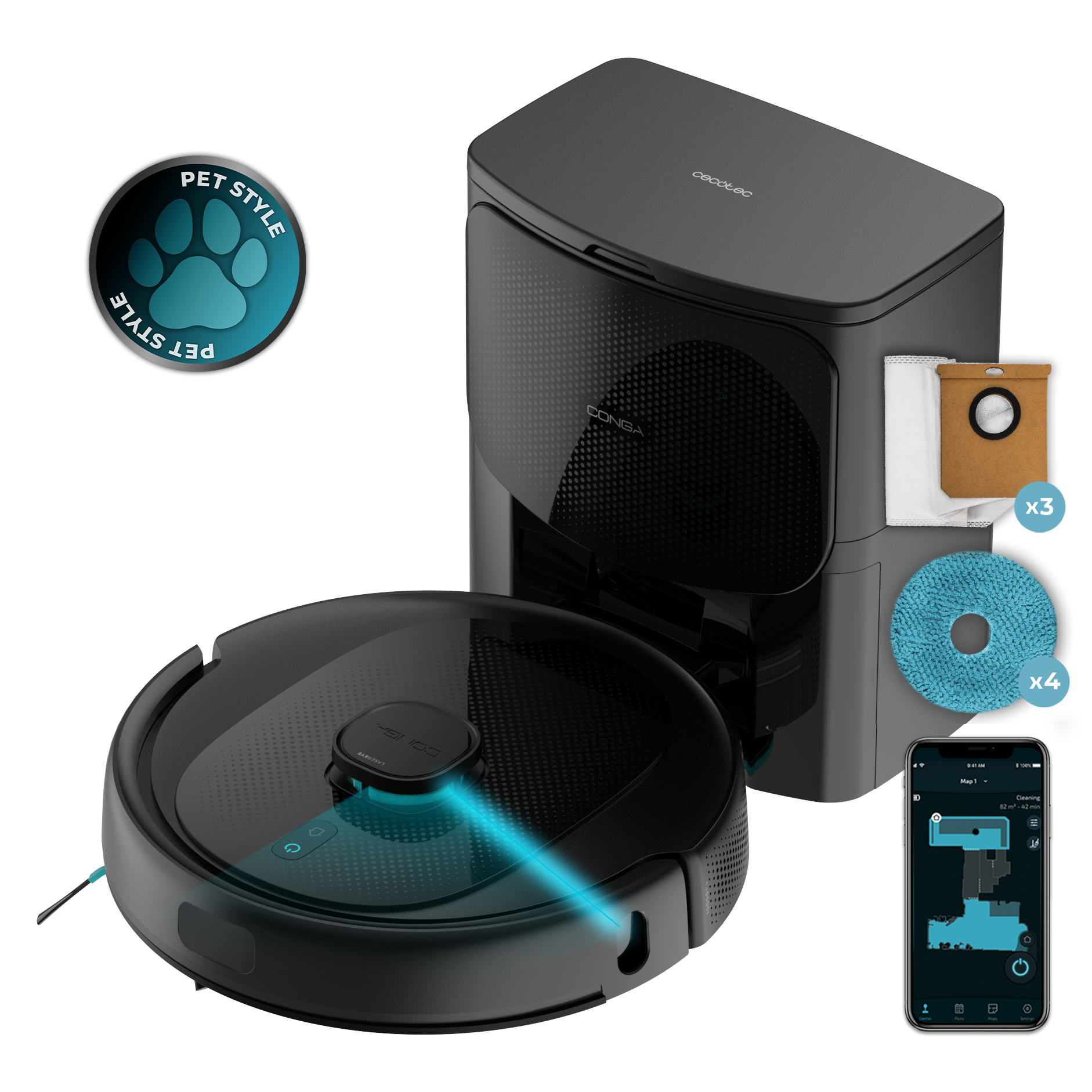 Conga 9590 Spin Revolution Ultra Power Home